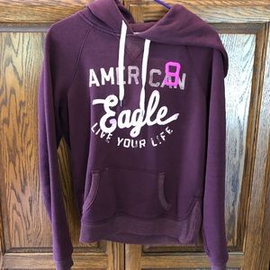 Maroon American Eagle hoodie